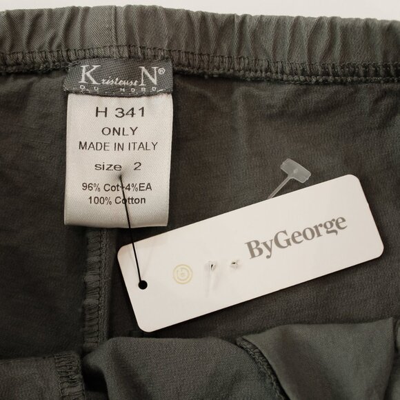 NWT! Kristensen Du Nord Grey Cotton Tapered Pants | Luxe Minimalism for Everyday - Picture 7 of 9